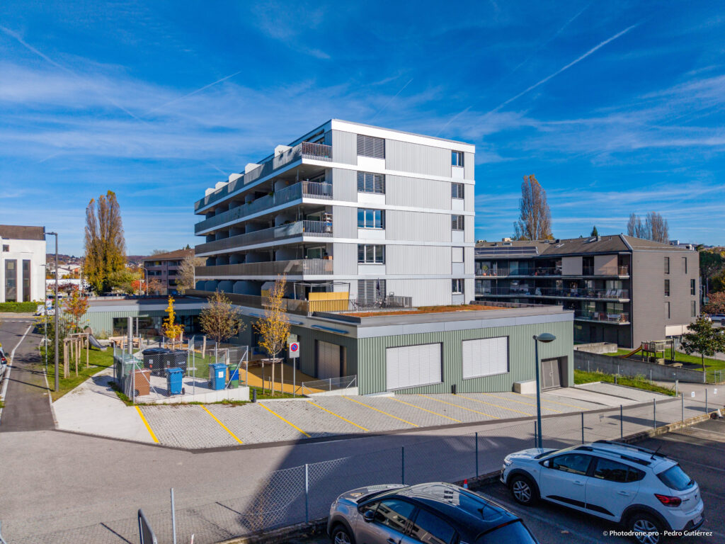 Chantier terminé de Bassenges à Ecublens