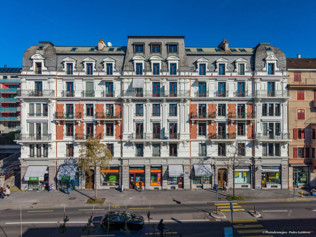 Rénovation de façade à l'Avenue d'Echallens à Lausanne