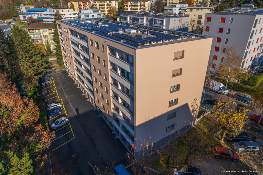 Immeuble rénové au chemin d'Entre-Bois à Lausanne