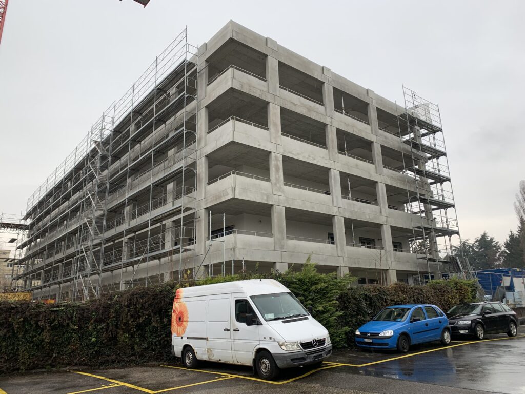 Travaux d'étanchéité du parking à Chavannes-près-Renens