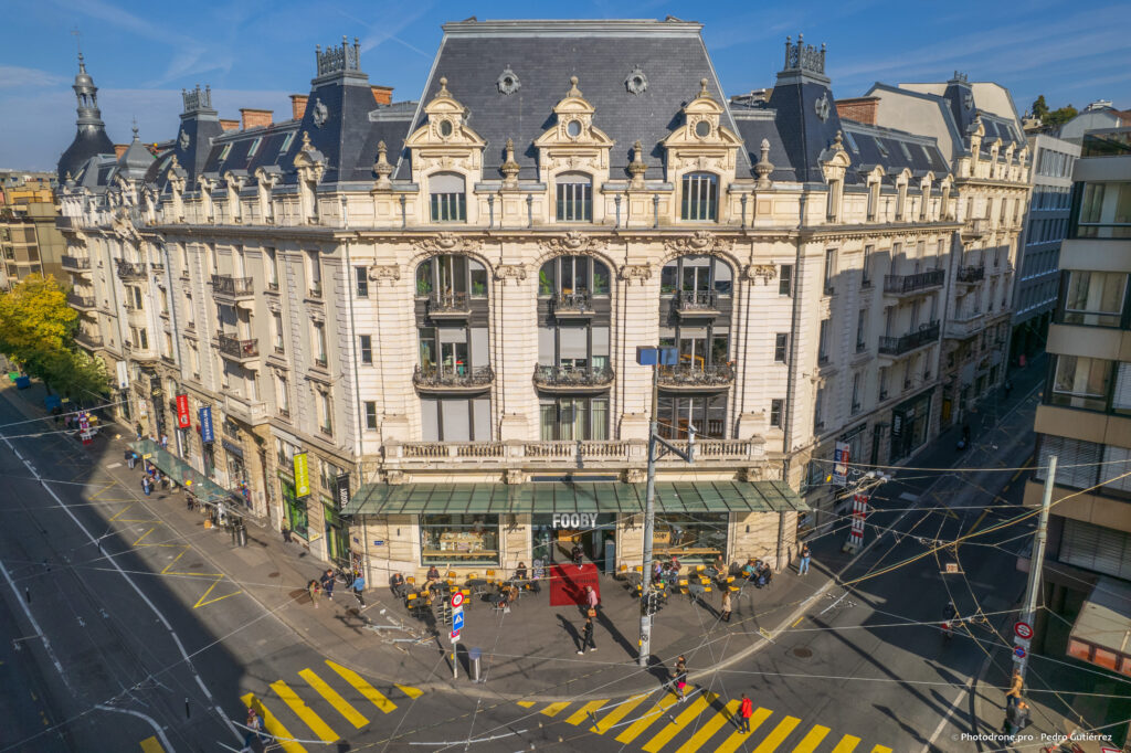 Réfection de façade et cheminée aux Terreaux à Lausanne